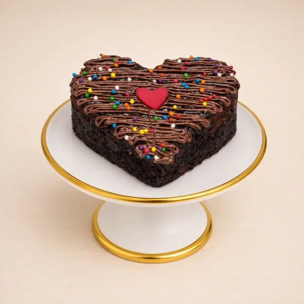 Valentine Chocolate Heart Cake