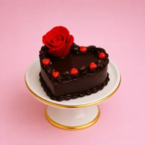 Valentine Chocolate Heart Shape Cake