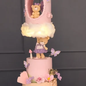 Magical Butterfly Bear Cake