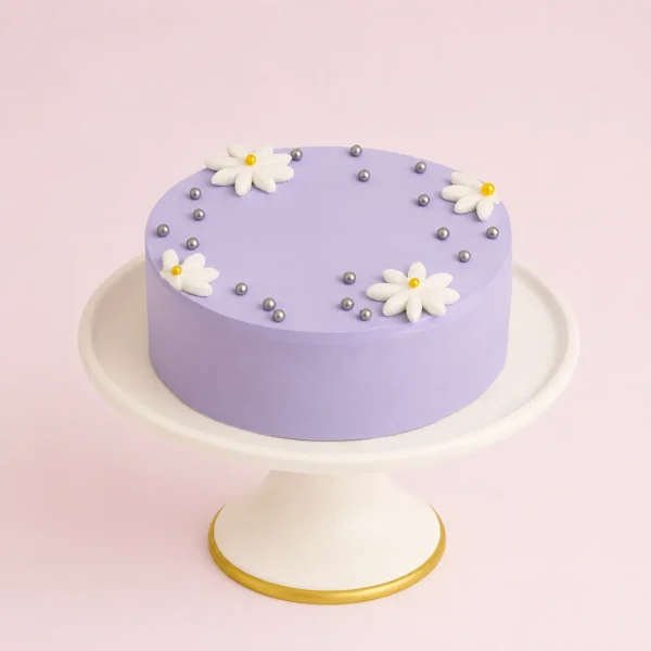 Soft Lavender Bloom Cake