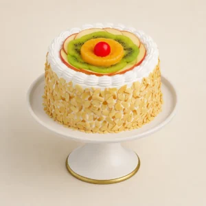 Almond Fruit Fantasy Cake