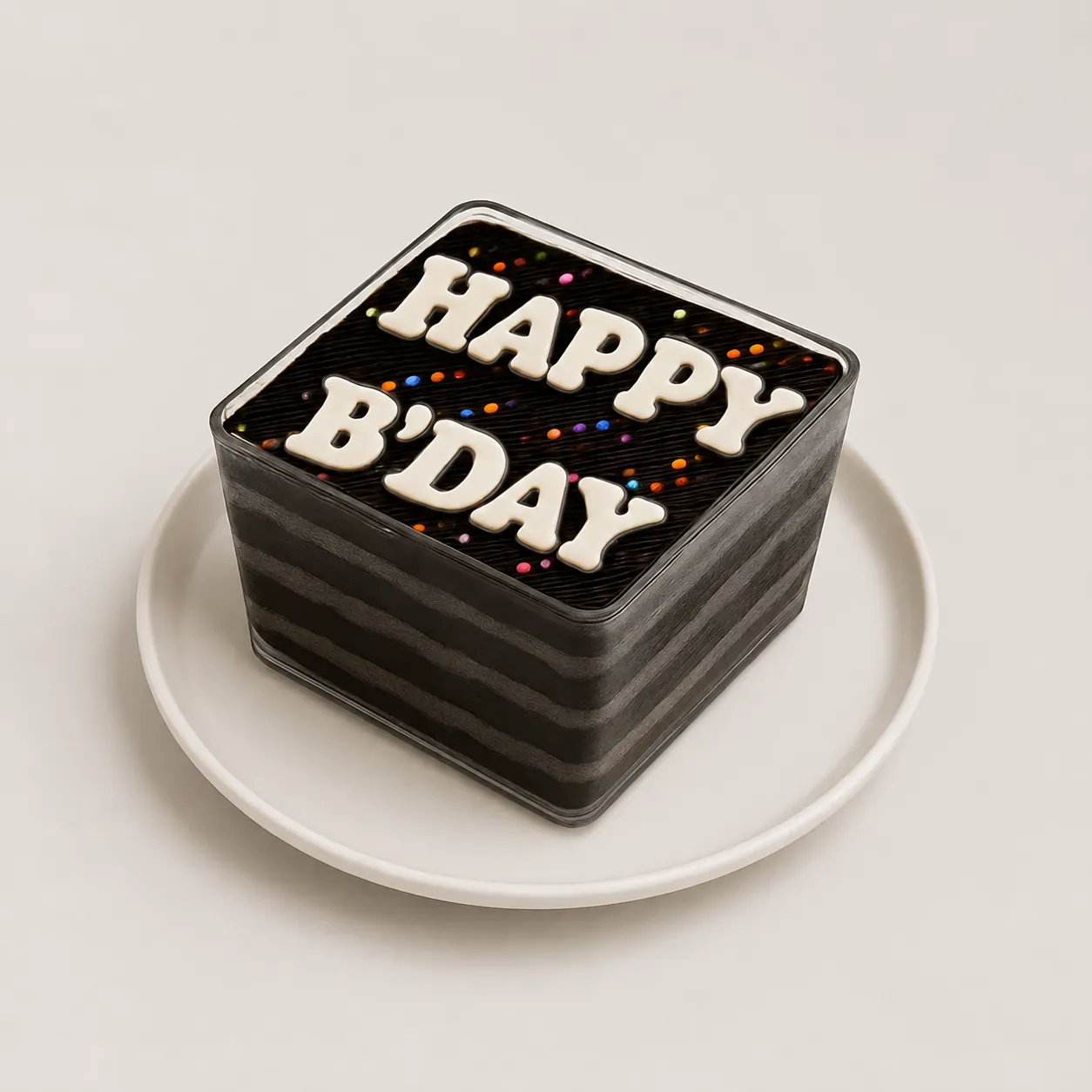 Chocolate Birthday Tub Cake