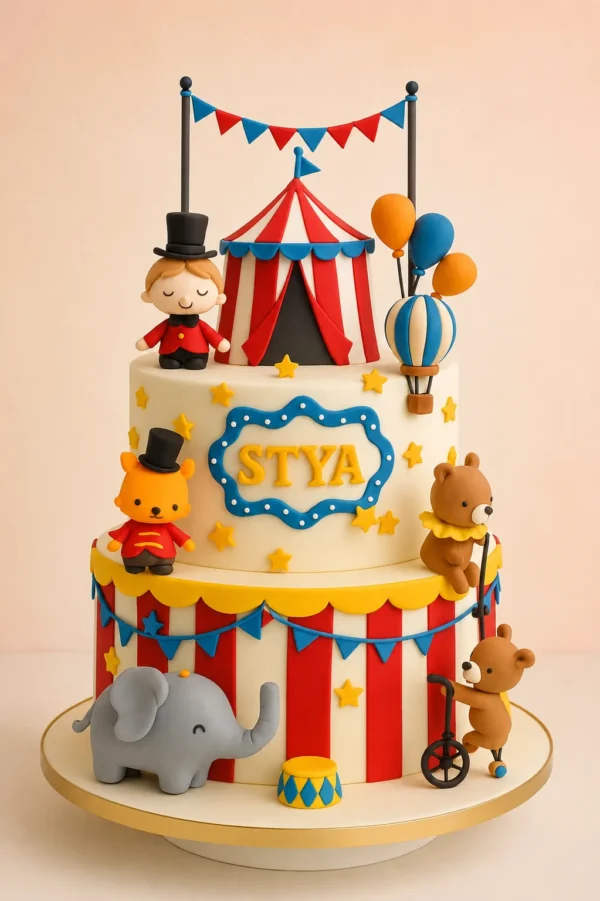 Circus Carnival Theme Cake