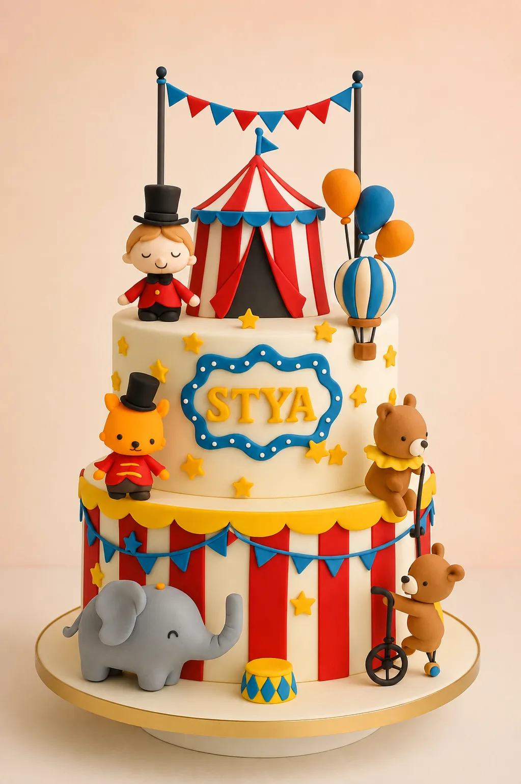 Circus Carnival Theme Cake