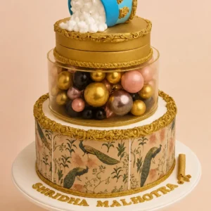 Royal Peacock Treasure Cake