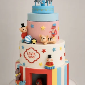 Carnival Carousel Circus Cake