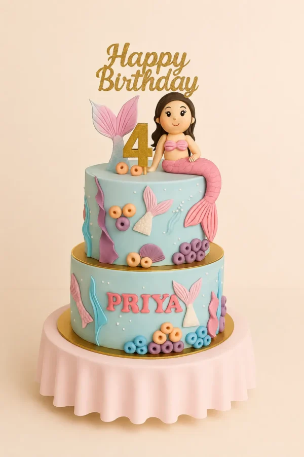 Little Mermaid Birthday Cake