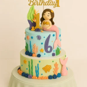 Mermaid Theme Birthday Cake