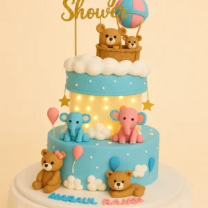 Teddy Bear Baby Shower Cake