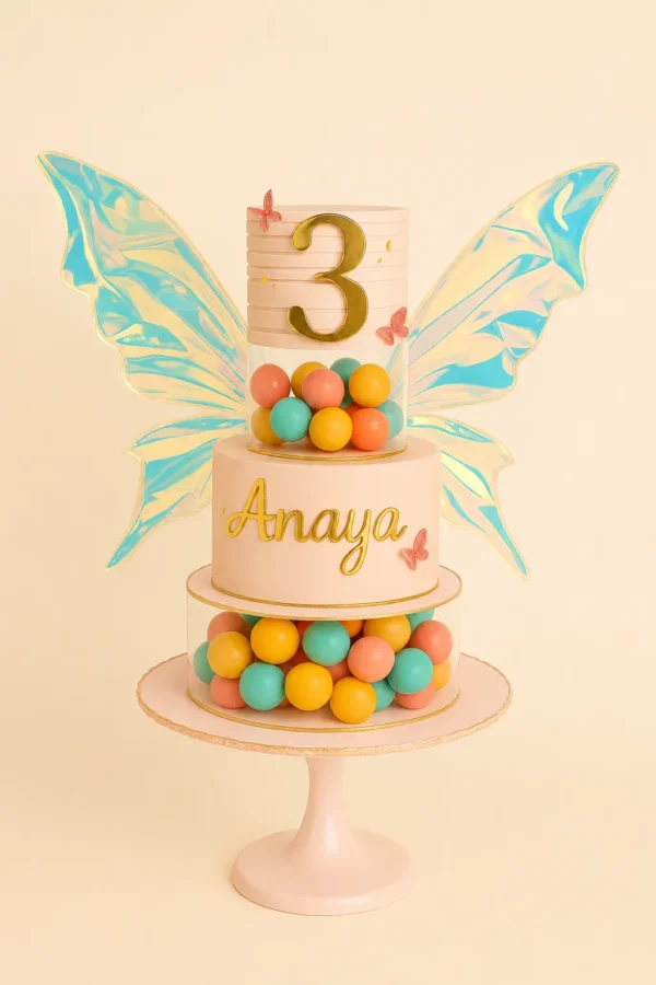 Butterfly Pastel Birthday Cake