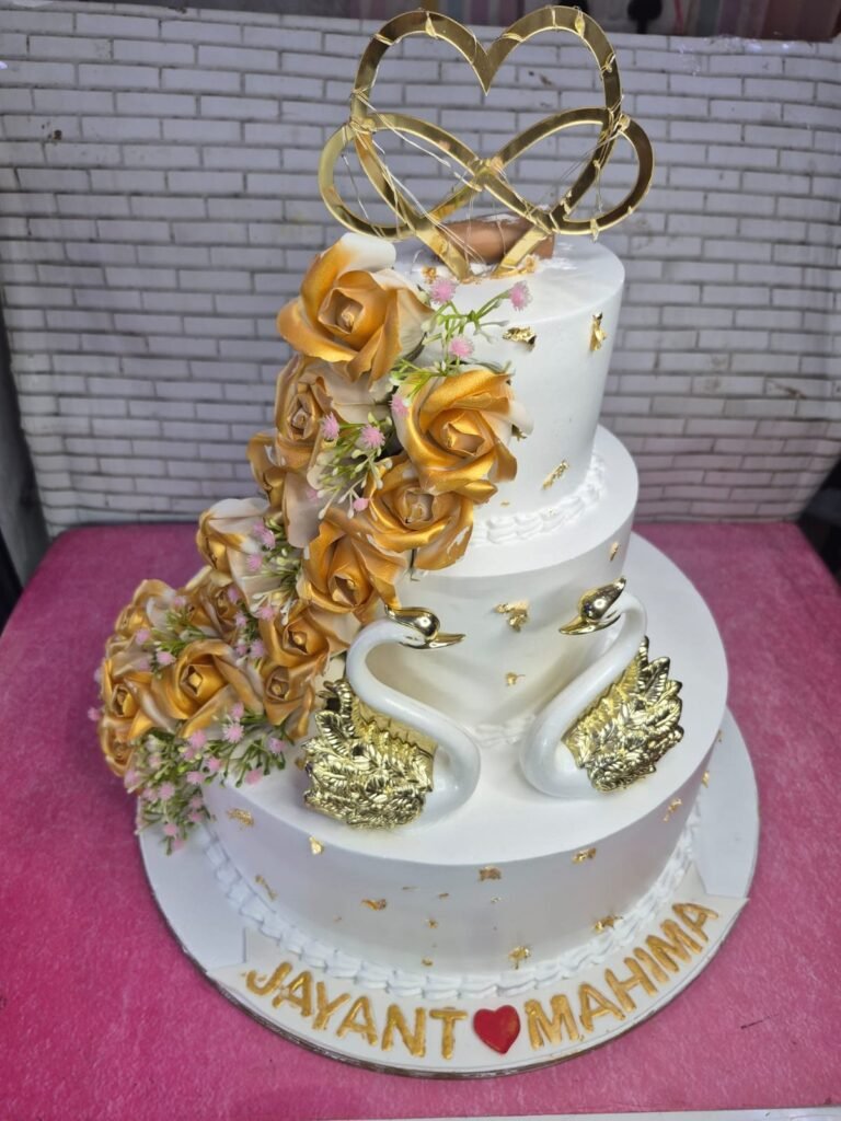 Anniversary / Engagement Designer Cake (Design 4) - Old School Truffle