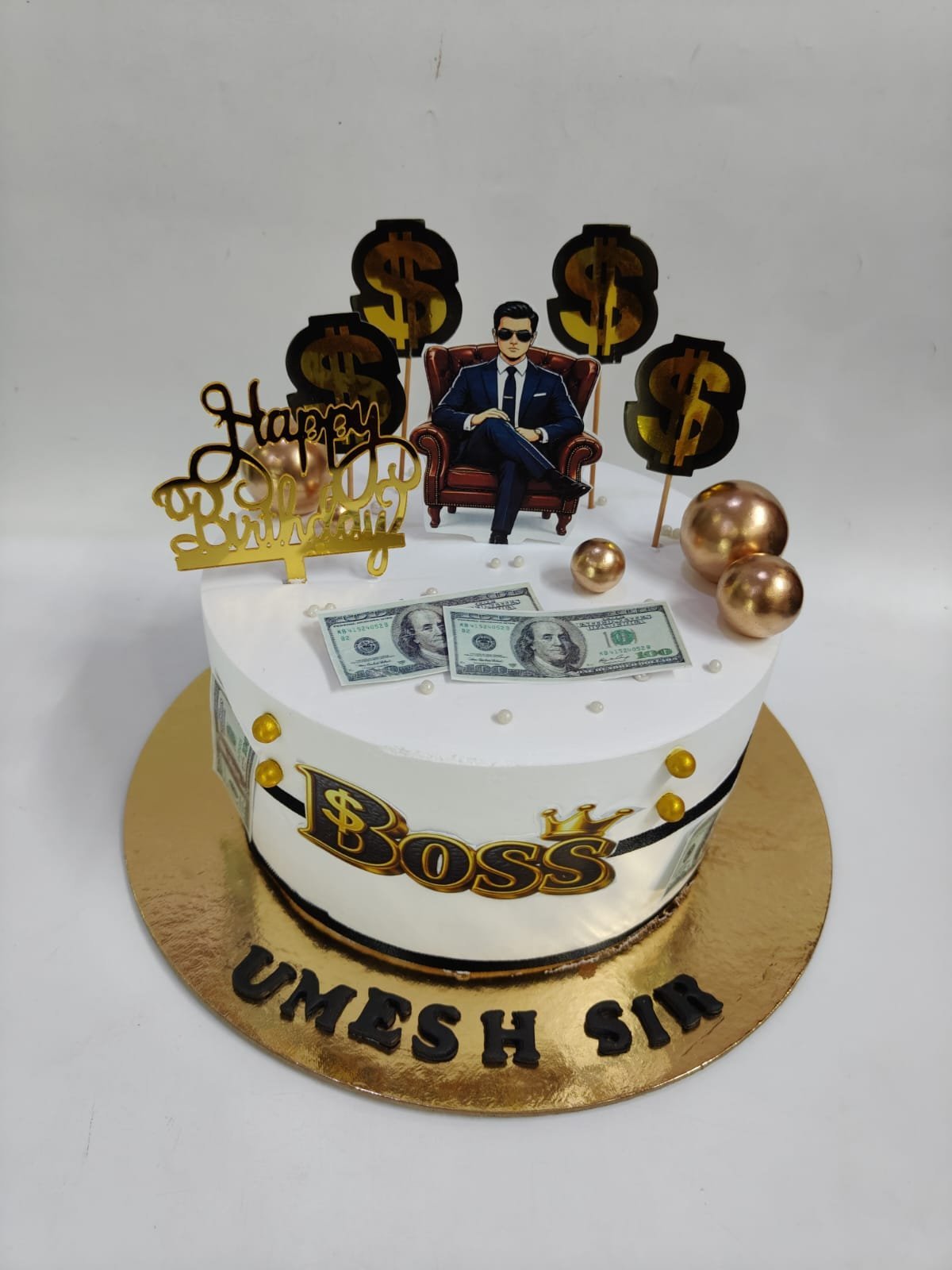 Boss Theme Cake - Old School Truffle