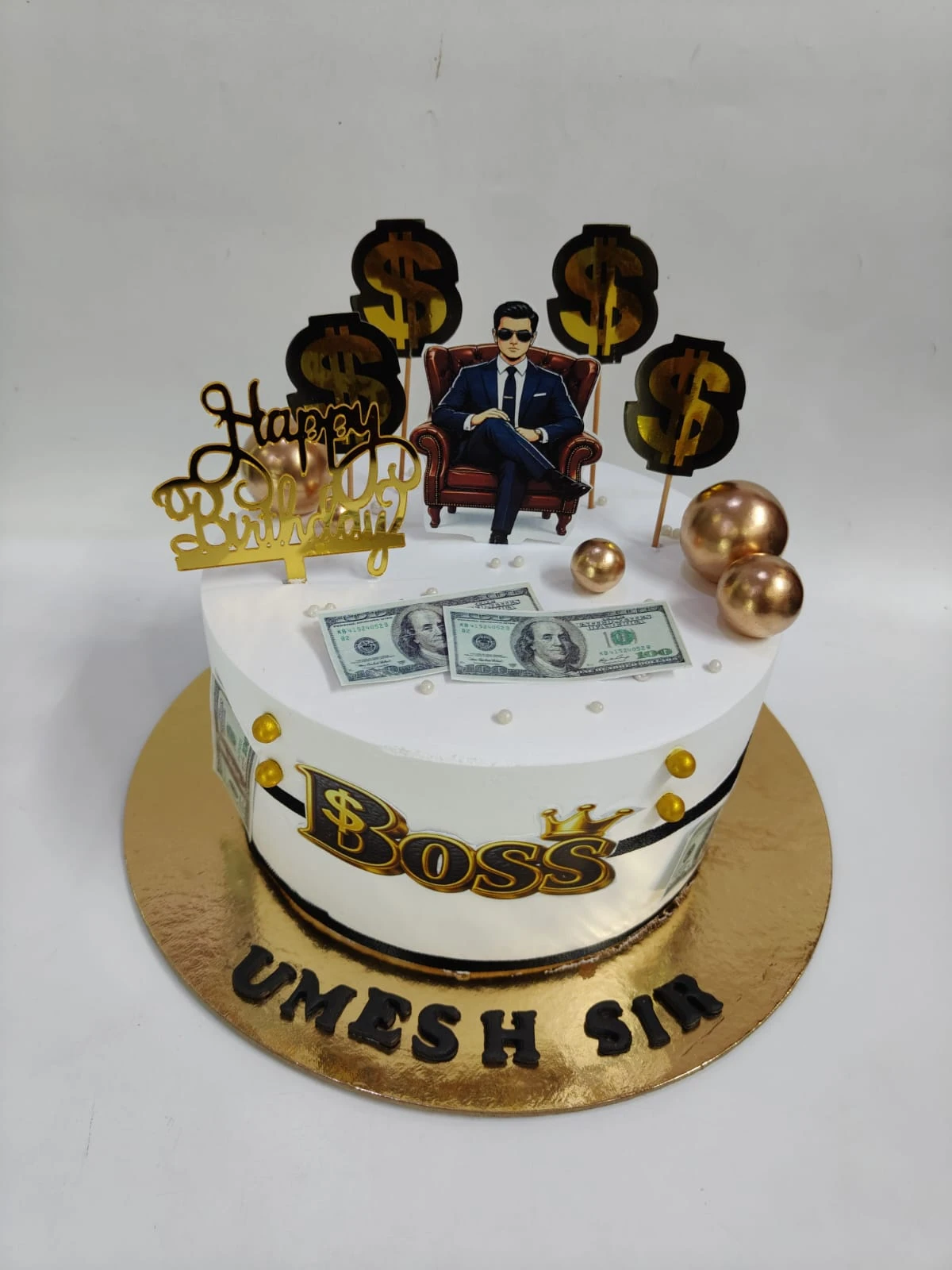 Boss Birthday Cake - Old School Truffle
