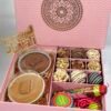 Diwali Pink Assorted Sweets Hamper - Old School Truffle