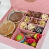 Diwali Pink Assorted Sweets Hamper - Old School Truffle