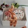 Floral Cake & Hamper Arrangement - Old School Truffle