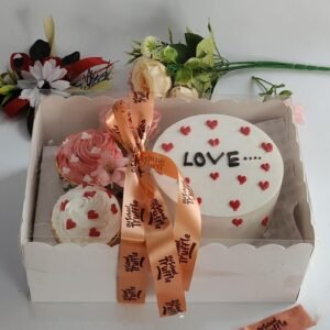 Floral Cake & Hamper Arrangement