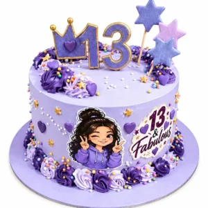 Girls’ Birthday Cake – Purple 13