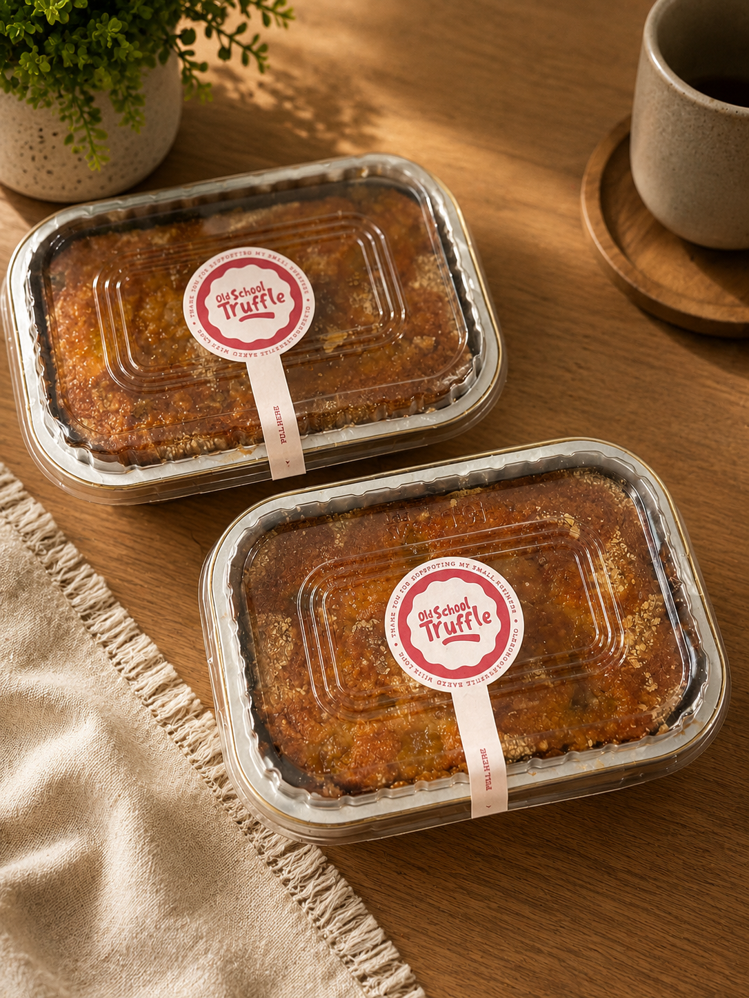 Golden Pineapple Crumble Cake (1+1) - Old School Truffle