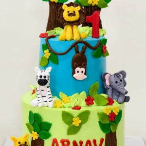 Jungle Theme Cake – Arnav