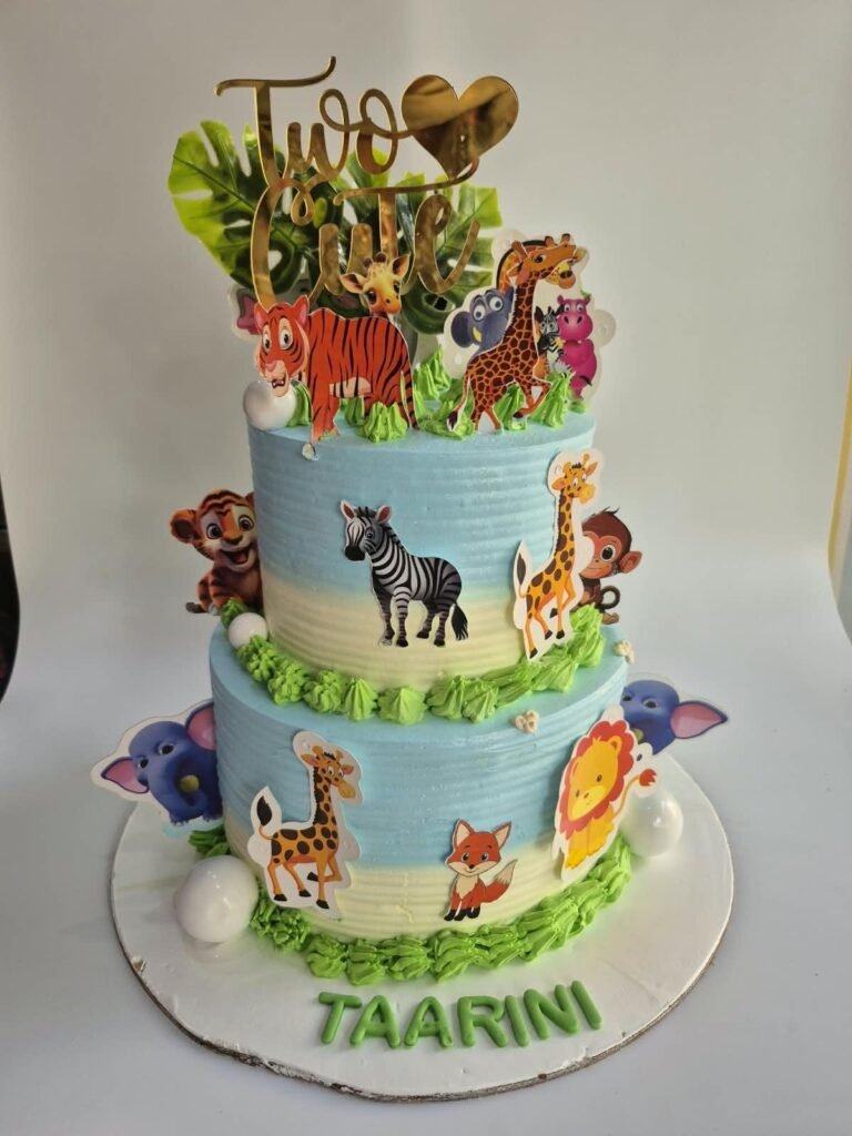 Jungle Theme Cake (Design 2) - Old School Truffle