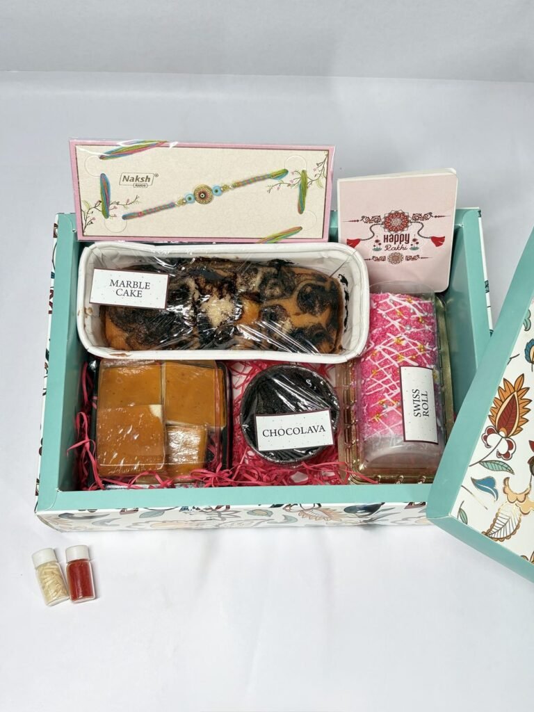 Rakhi Marble Cake & Chocolate Assortment - Old School Truffle