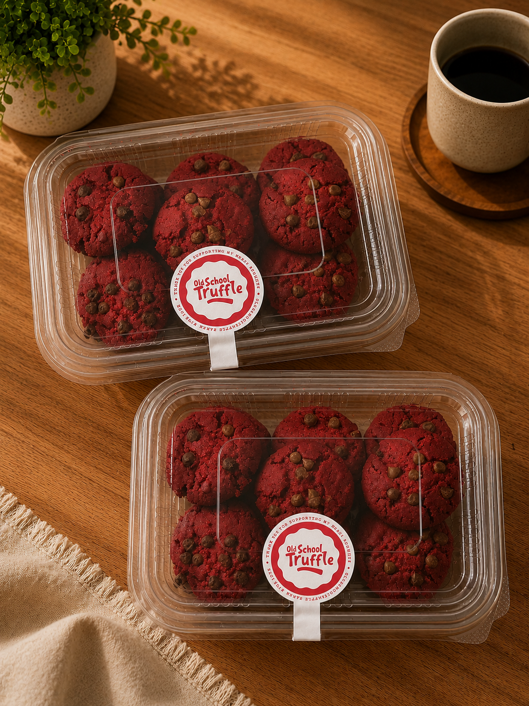 Red Velvet Cookies (1+1) - Old School Truffle