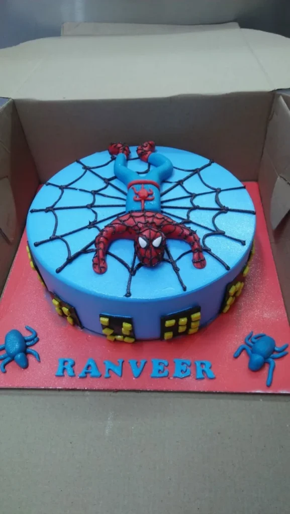 Spider-Man Birthday Cake – Ranveer - Old School Truffle