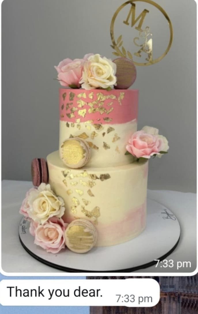 Wedding / Engagement Cake (Design 1) - Old School Truffle