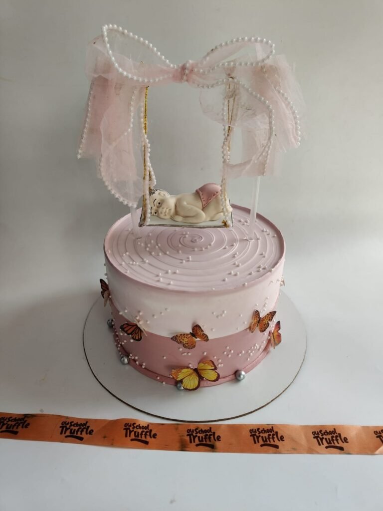 Welcome Baby Cake - Old School Truffle