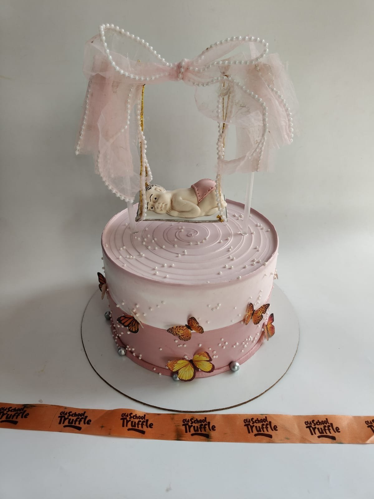 Welcome Baby Cake - Old School Truffle