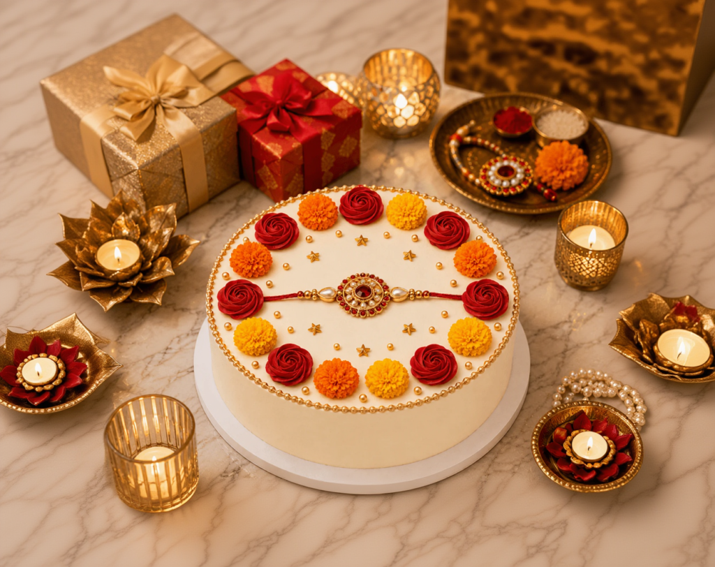 Rakhi Celebration Cake - Old School Truffle cake design