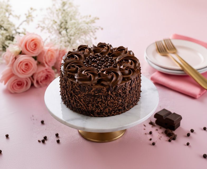 Classic Chocolate Truffle Celebration Cake - Old School Truffle cake design